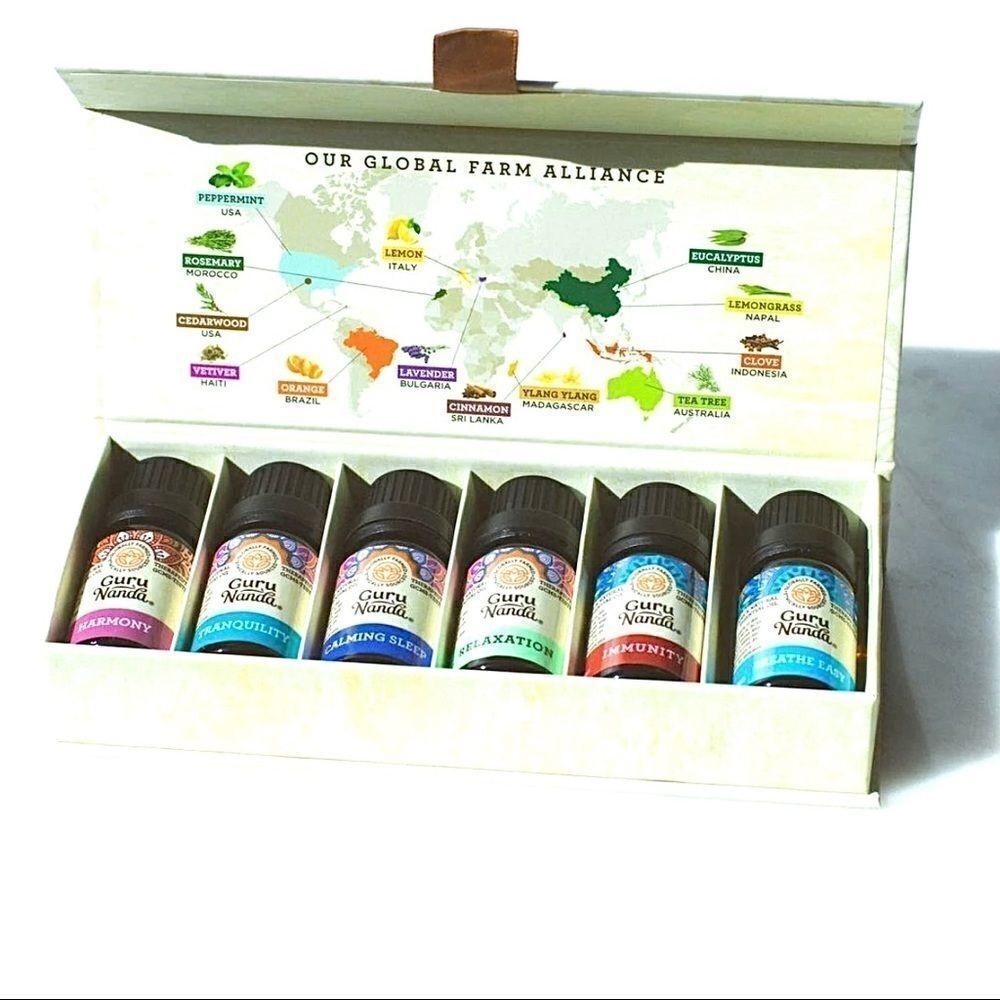 GURU NANDA 6 Essential Oil Blends Set